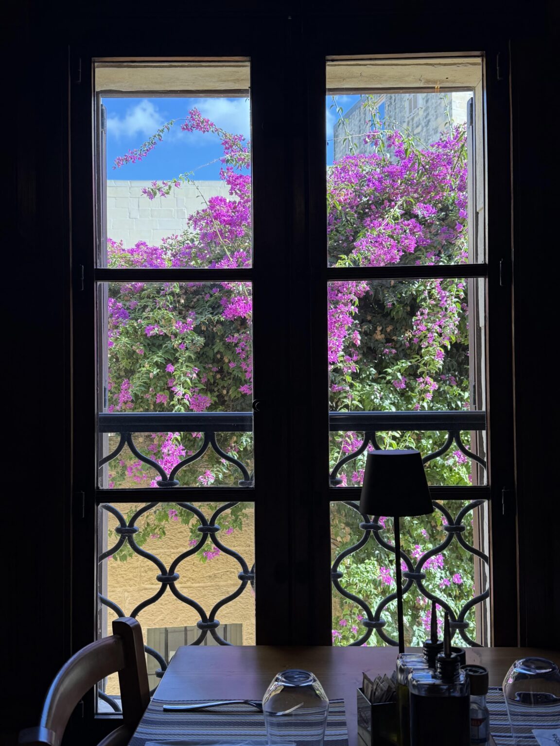 Purple window in Mdina, Malta