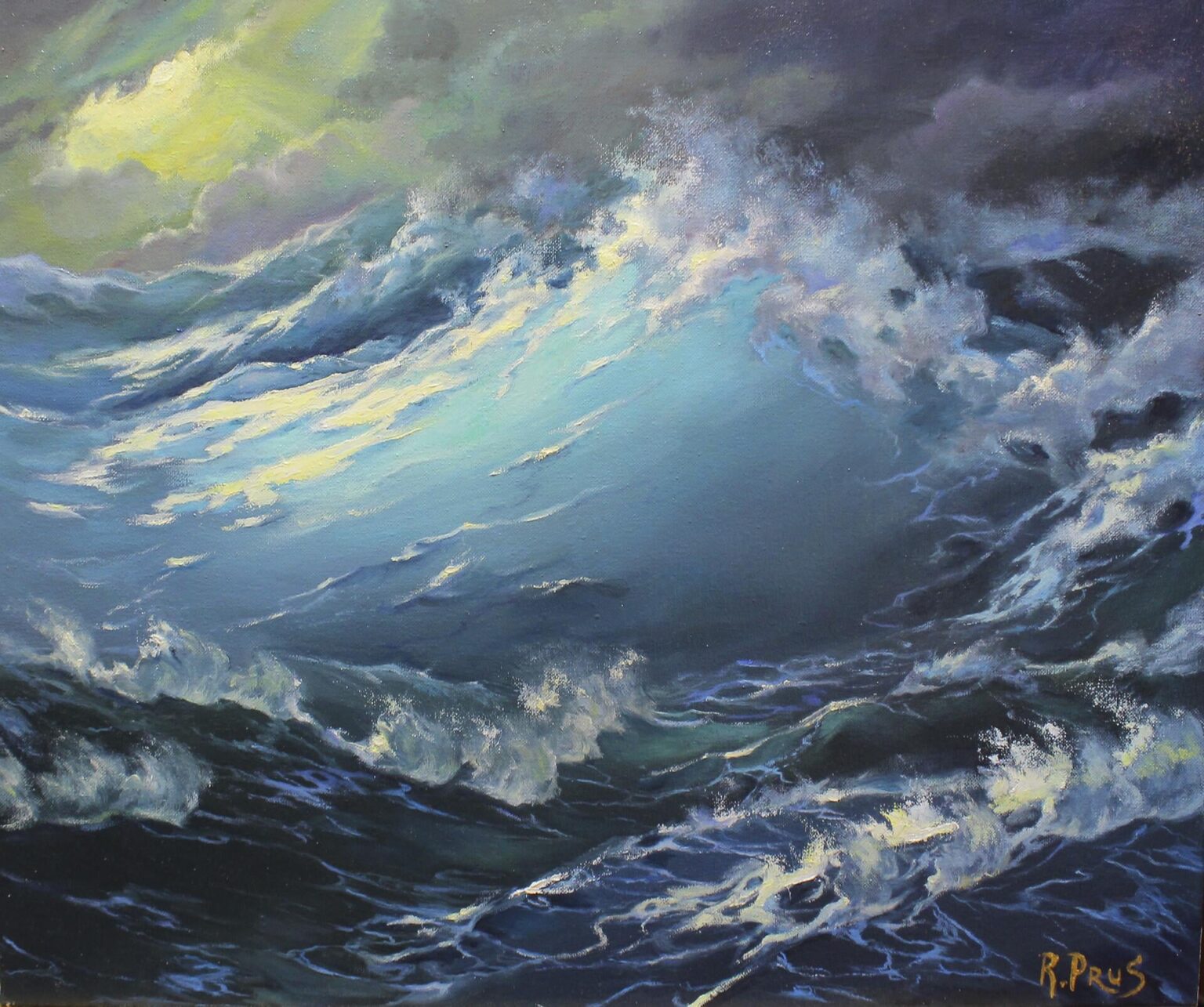 Storm. My oil painting on canvas. 2023