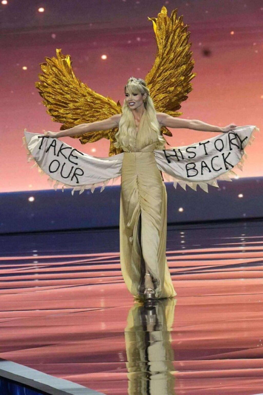 Our candidate in the Miss Universe pageant