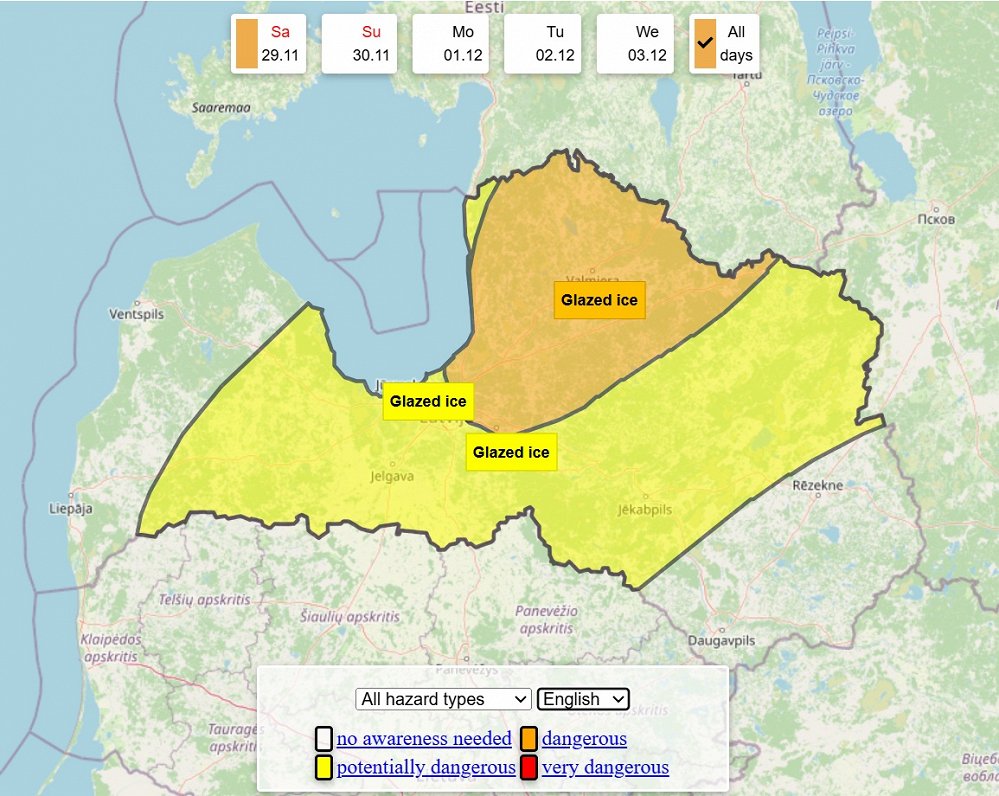 Weather alert 29.11.2025