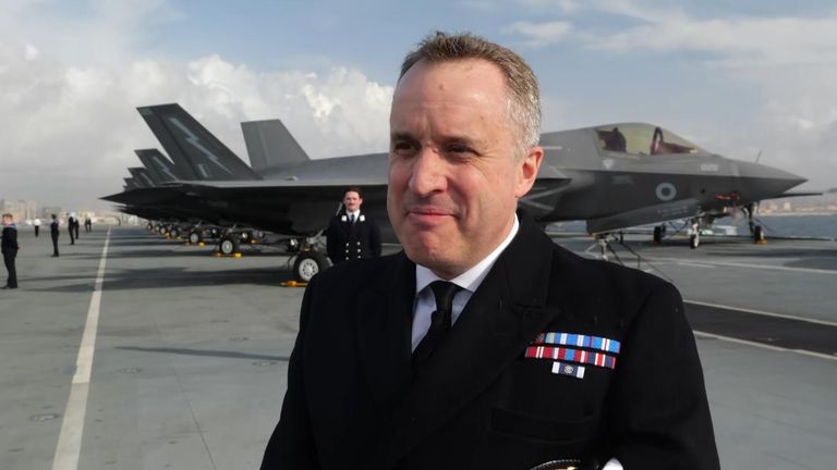 Commodore James Blackmore said he was 'really, really confident' the carrier was ready