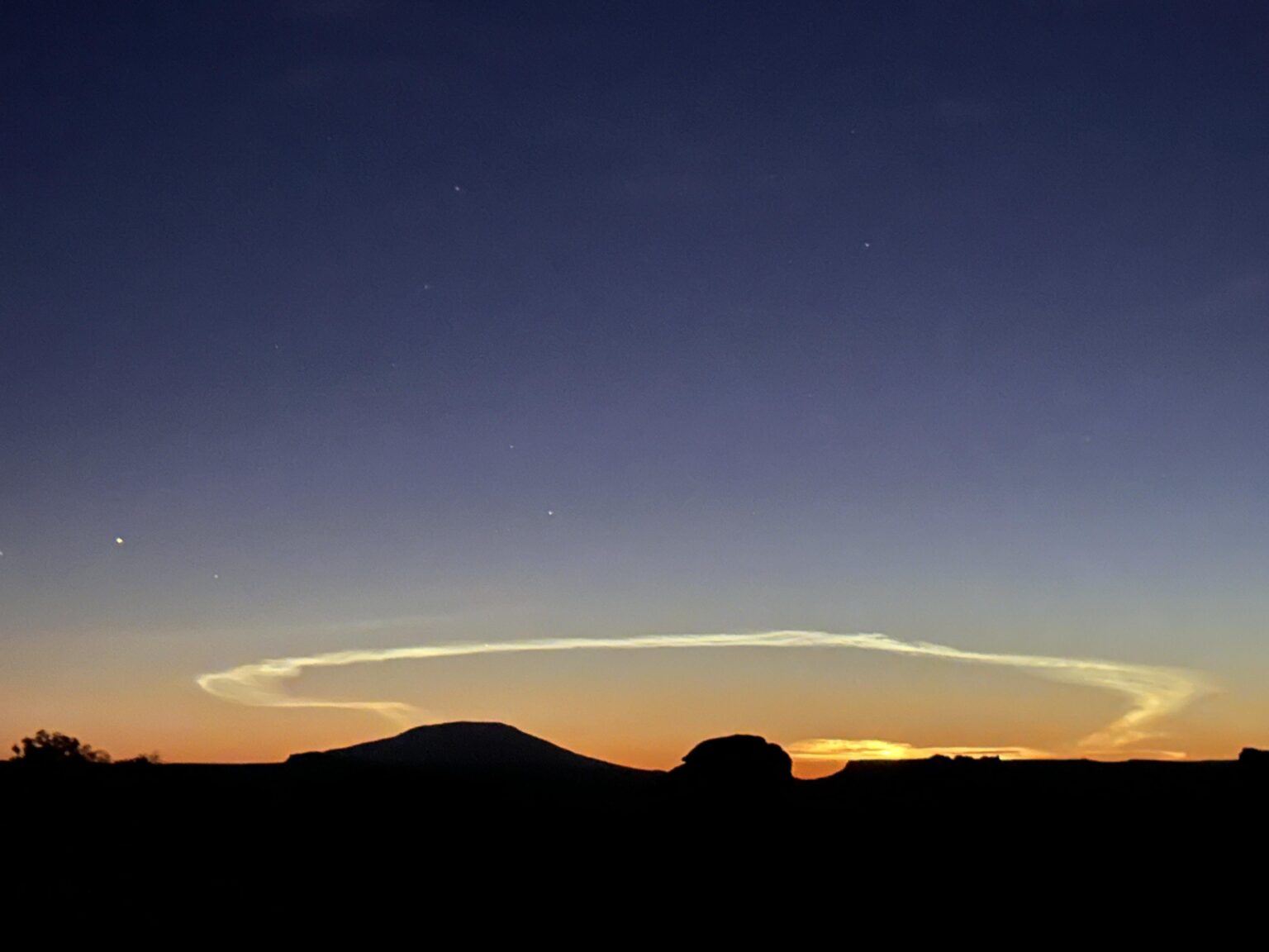 Falcon 9 launch visible from Utah