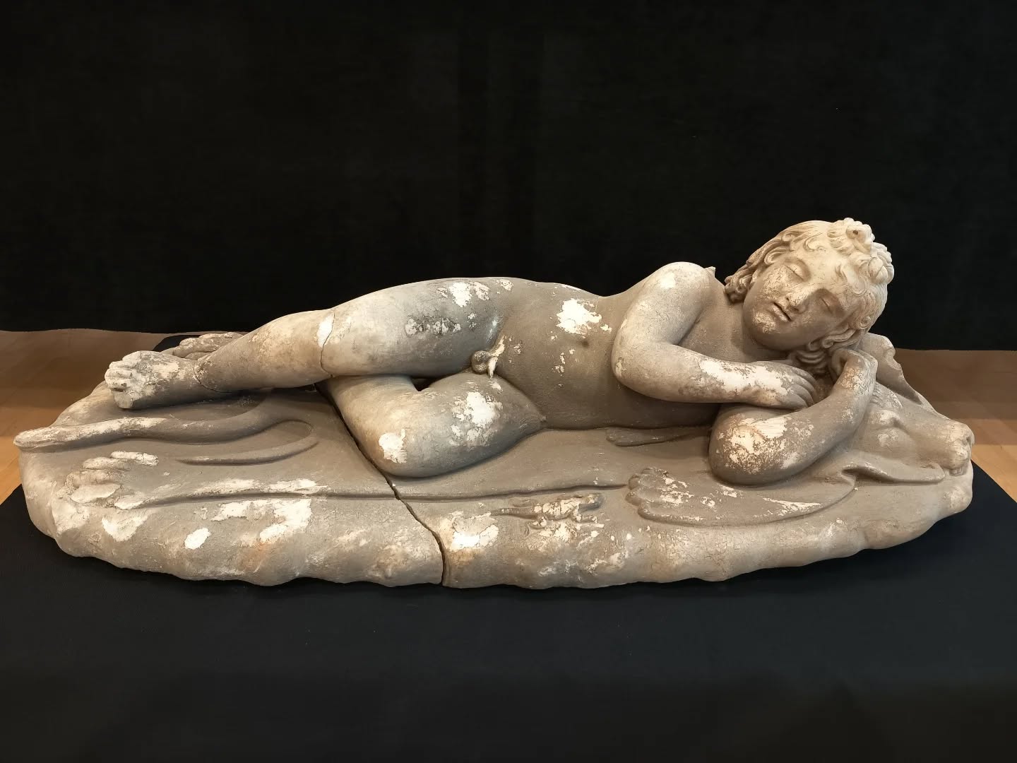 The 2nd-century marble sculpture of Sleeping Cupid