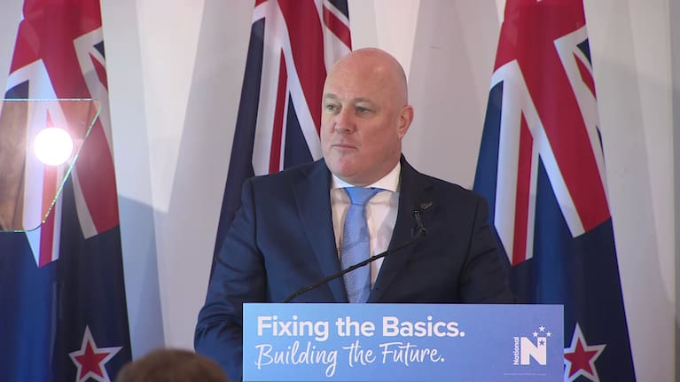 The National leader is making a party announcement from Lower Hutt this morning.