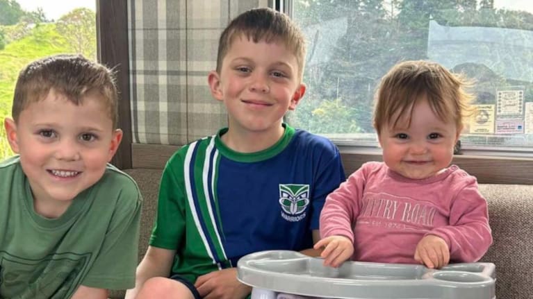 The three children who died in a house fire in Sanson