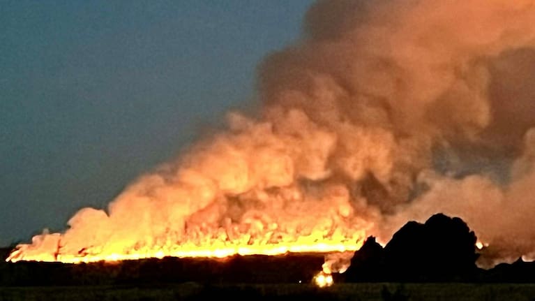 Thirteen crews of firefighters were fighting the blaze on November 8, 2025.