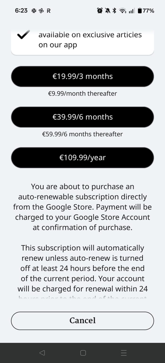 Times of Malta subscription