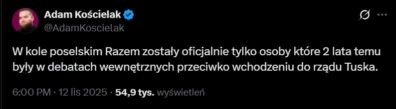 Yes, in the context of Paulina Matysiak's expulsion from the Razem party