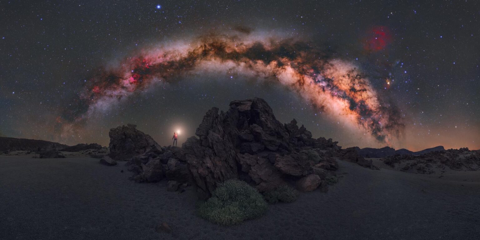 panorama under the sky of tenerife