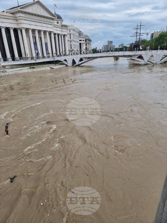 Heavy Rainfall in North Macedonia Causes Increased River Levels, Disrupts Roads