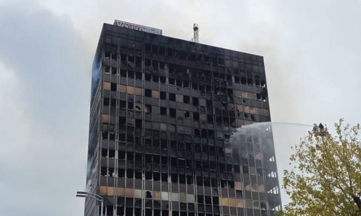 Two teenagers arrested over Vjesnik building fire