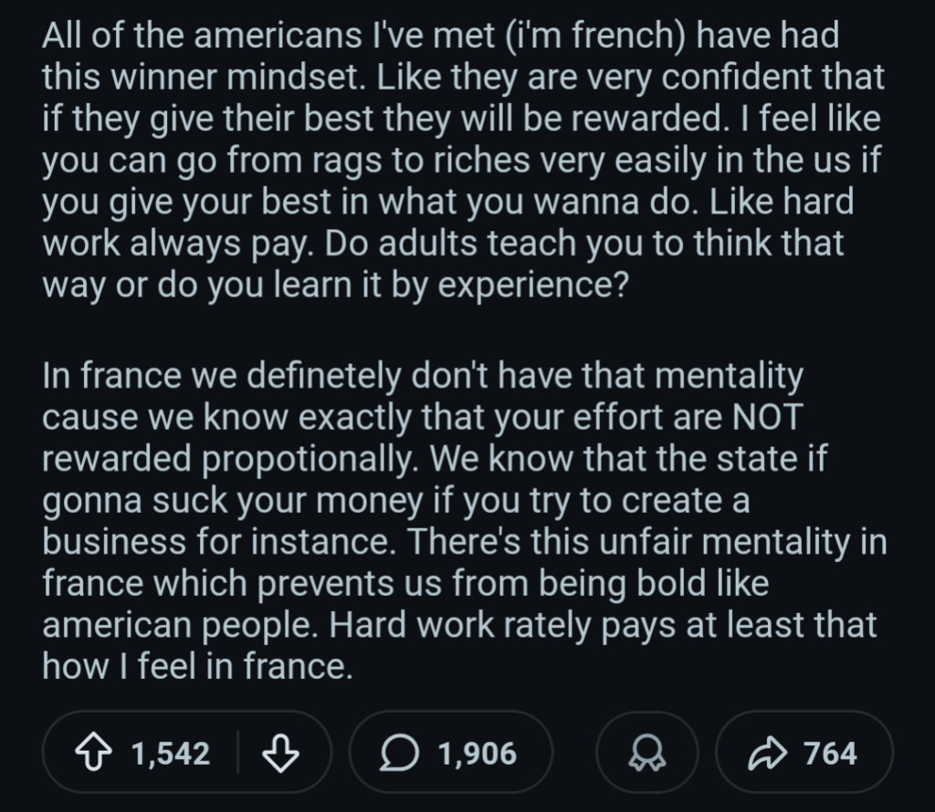The best of a sub for the US which made me laugh... France, this hell of losers!
