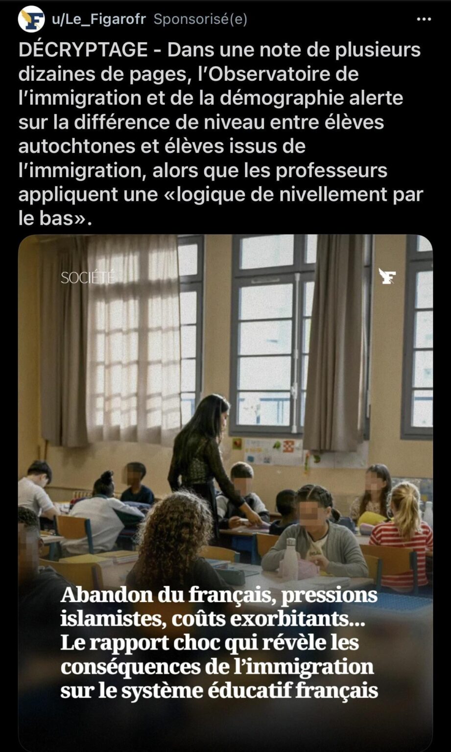Le Figaro in complete relaxation