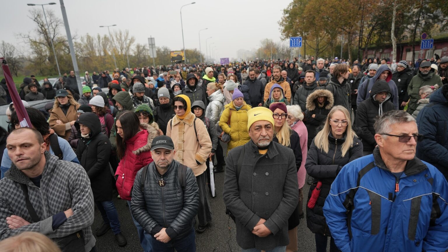 Serbians mark anniversary of pro-government violence that spawned student strikes