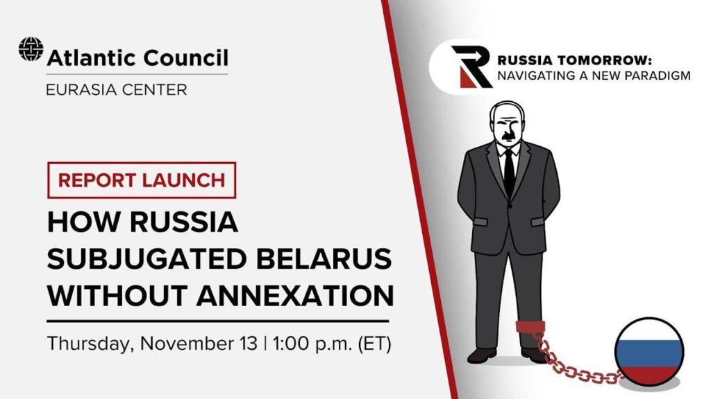 Report launch: How Russia subjugated Belarus without annexation