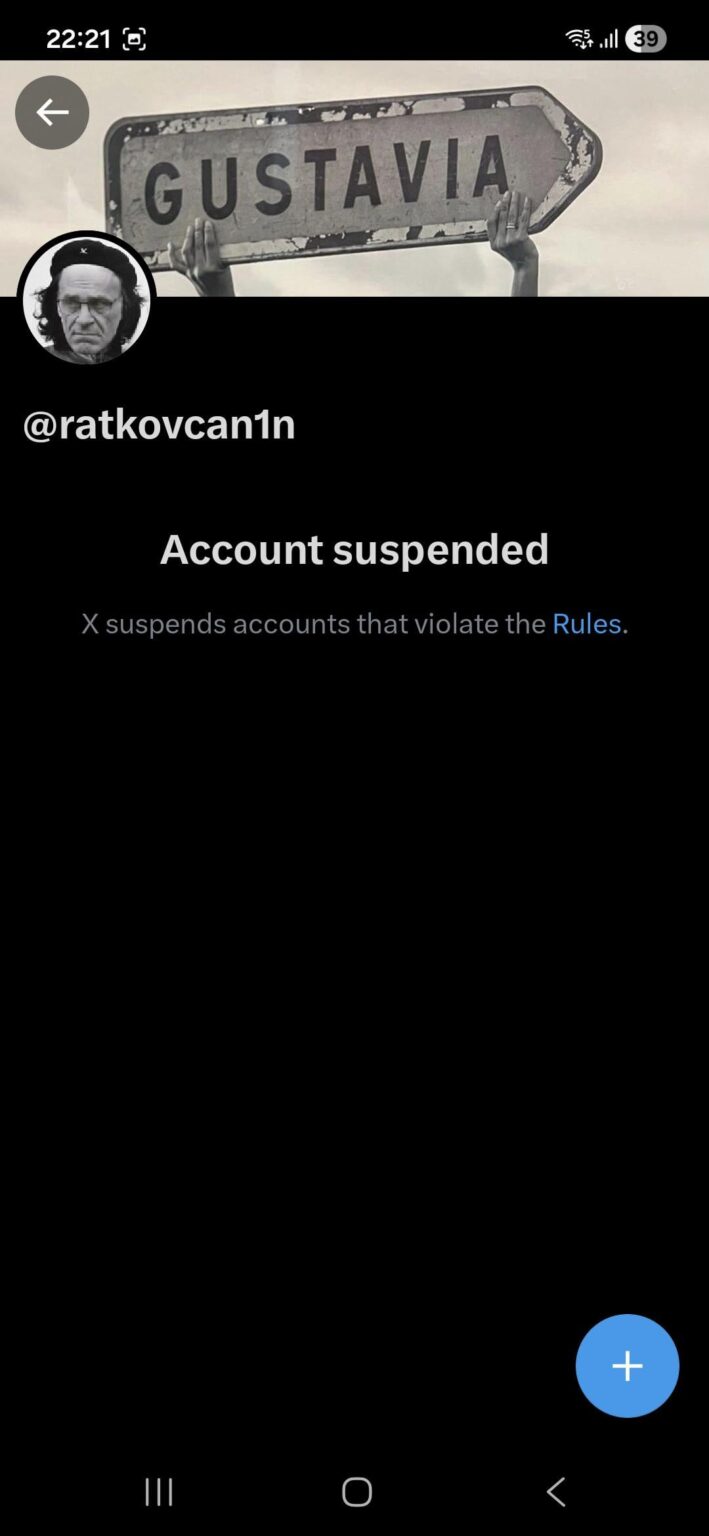 Whose profile is that suspended...