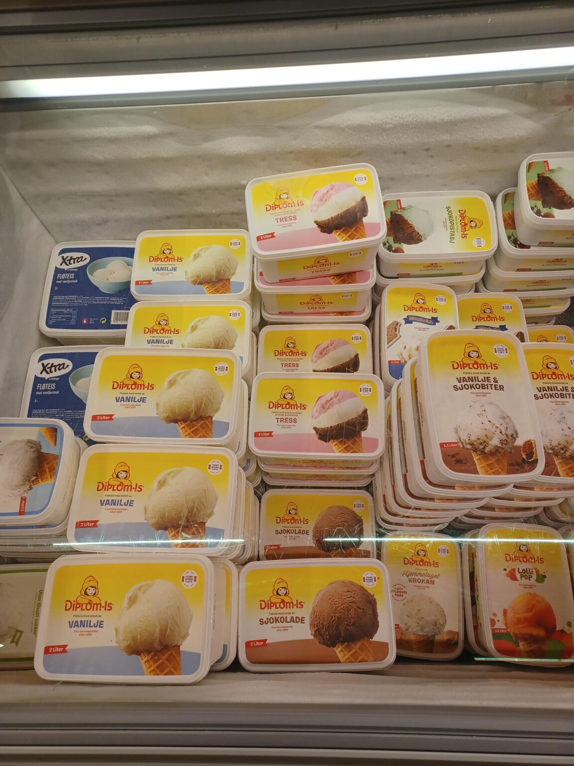 Do no stores sell tubs of strawberry ice cream?
