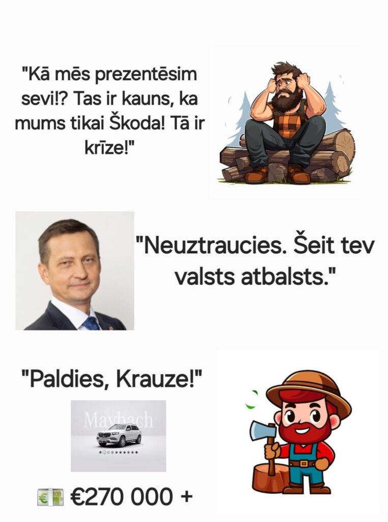 Business representation at the expense of the state.