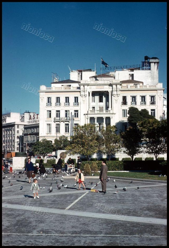 The Papoudov mansion in Syntagma Square, built in 1874 and demolished in 1970