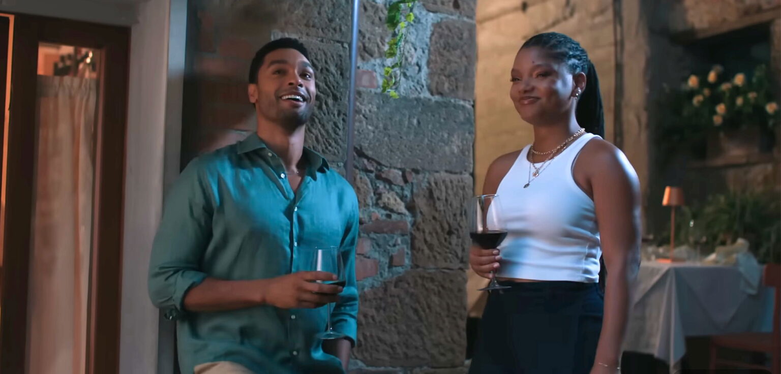 Halle Bailey & Regé-Jean Page in 'You, Me & Tuscany' Italy Romance