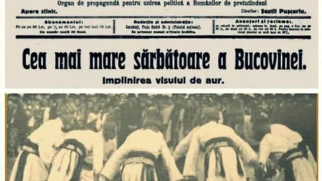 November 28, 2025, 107 years since the day on which the union of Bucovina with Romania was proclaimed