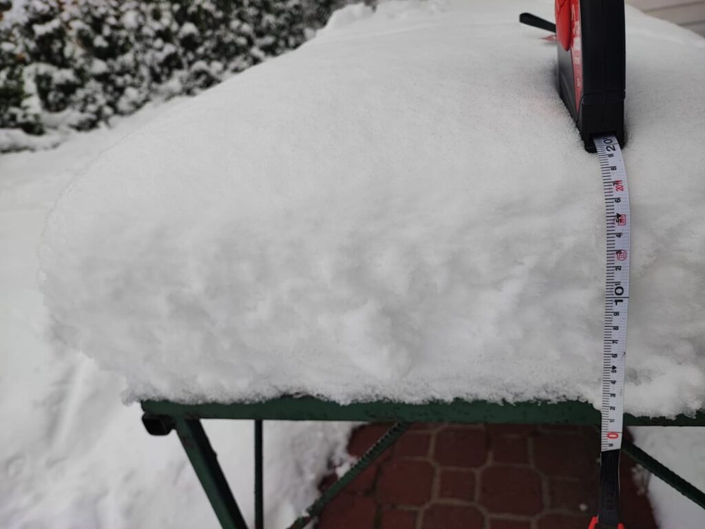 The snow looks like this - Podkarpacie