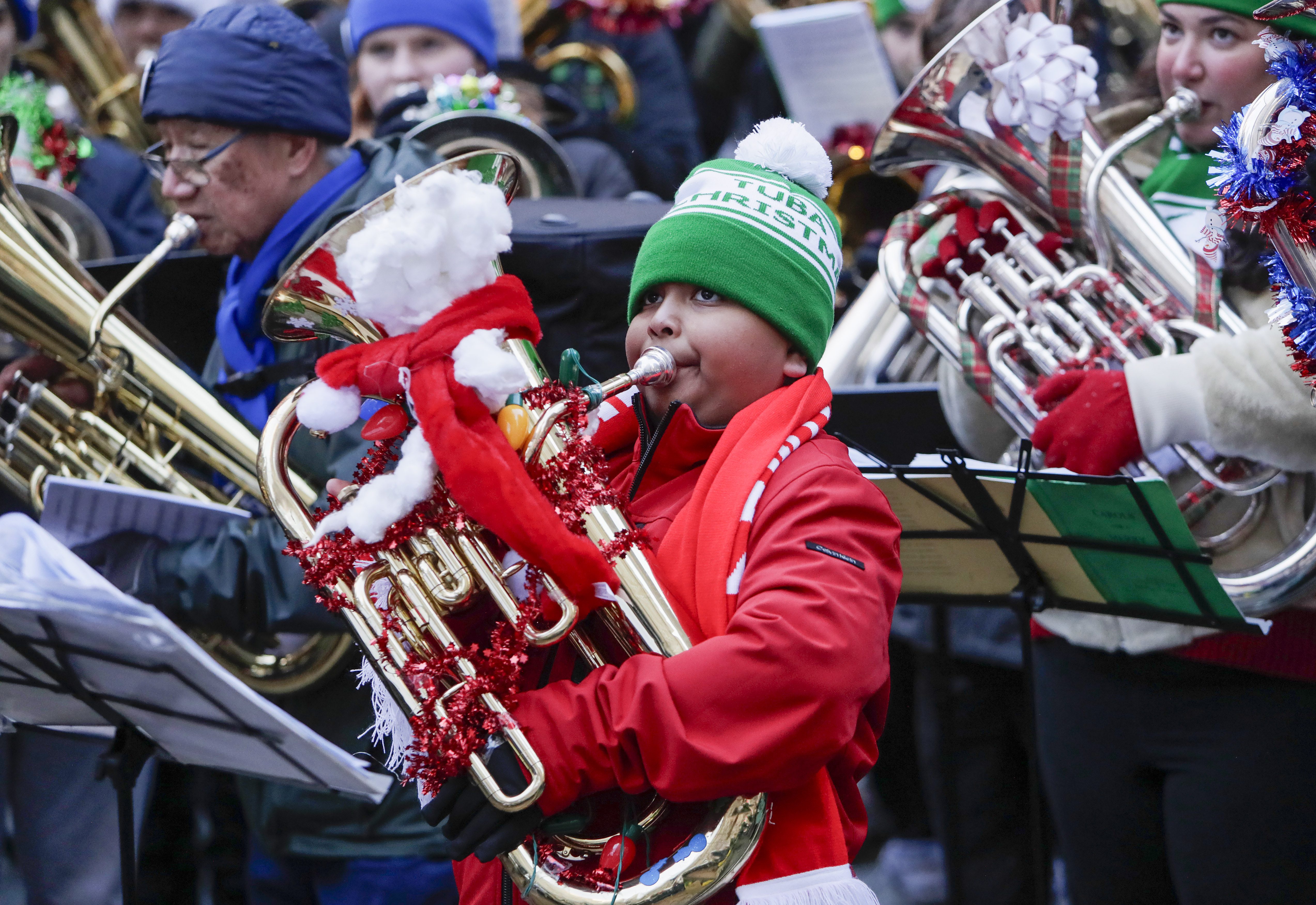 The Tuba Christmas Concert in Rockefeller Center New York