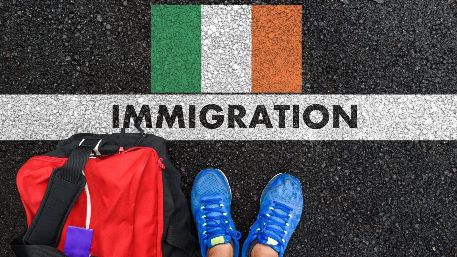 Immigration to Ireland fell sharply last year