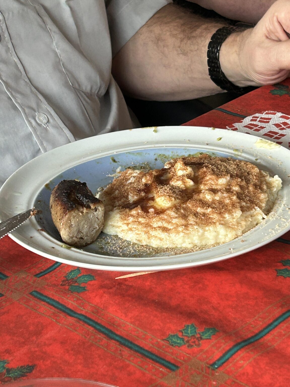 The in-laws eat white cabbage with cinnamon sugar and butter. What other weird things does your family do?
