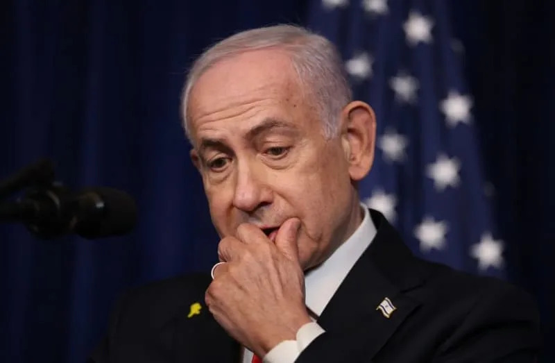 usePrime Minister Benjamin Netanyahu speaks during a joint press conference with US President Donald Trump (off frame) at Trump's Mar-a-Lago residence in Palm Beach, Florida, on December 29, 2025. (credit: JOE RAEDLE/GETTY IMAGES)