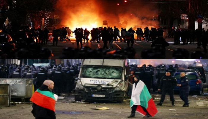 Bulgaria withdraws budget plan after massive protests turn violent