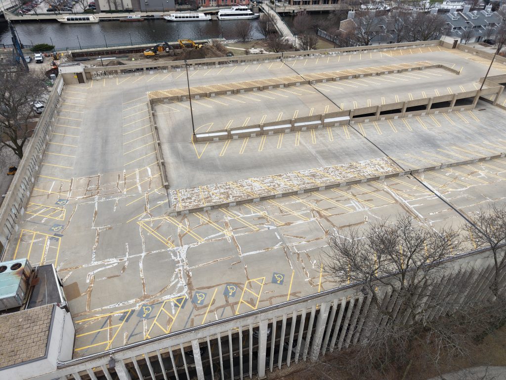 1001 N. Water St. in April 2025. Photo by Urban Milwaukee staff.