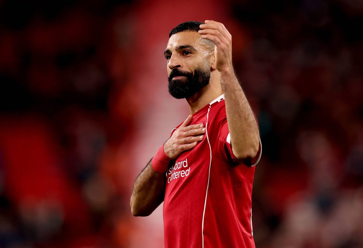 Mohamed Salah of Liverpool during the Premier League match against Brighton & Hove Albion