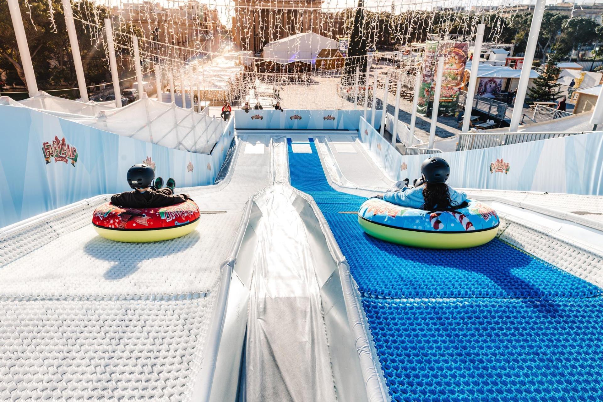 One of Fairyland Malta's new attractions: the Candy Cane Slide. Photo: Facebook/Fairyland Malta