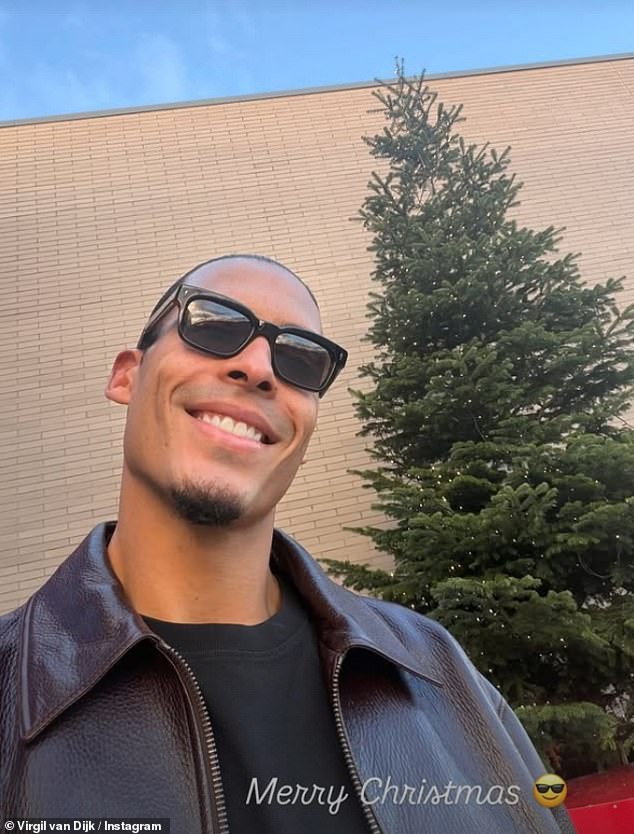 Liverpool captain Virgil van Dijk is seemingly still riding high off the back of the Reds' recent upturn in form