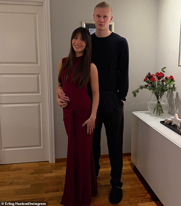 Also getting into the Christmas spirit is Premier League top scorer Erling Haaland, who has jetted off to his native Norway for the festive period