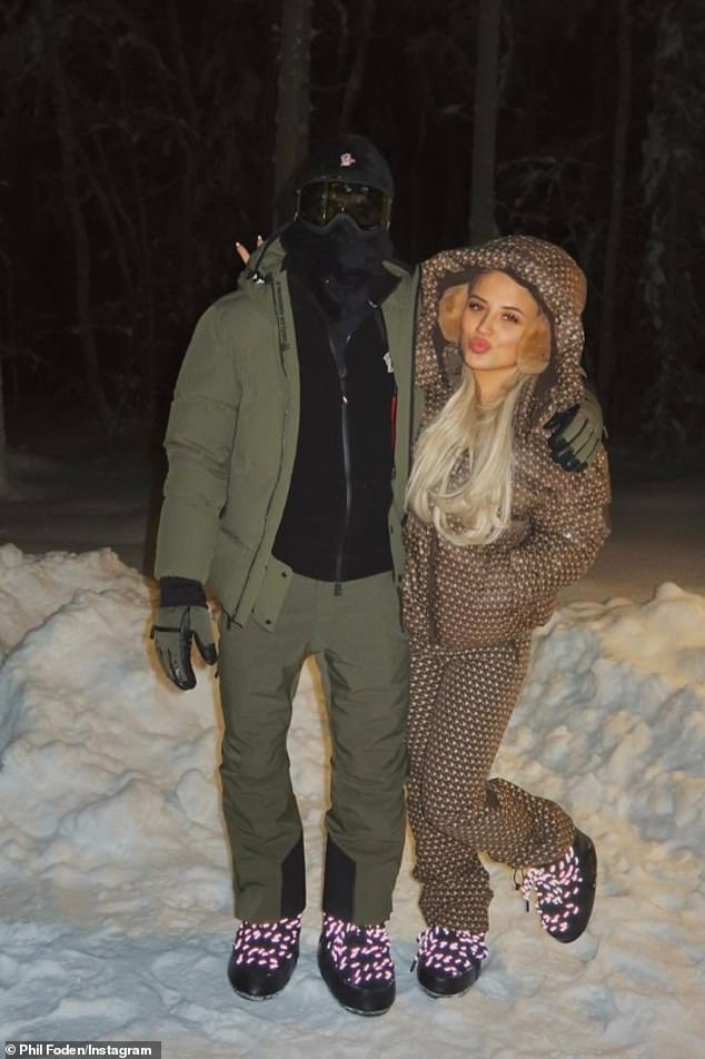 The Mancunian-born forward posed for scenic photos with his girlfriend Rebecca Cooke