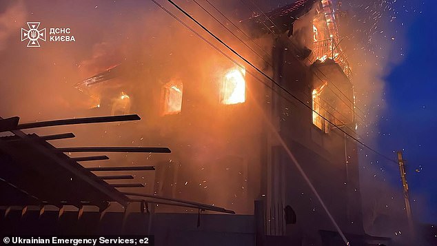 Vladimir Putin unleashed savage overnight strikes on Kyiv, hammering residential tower blocks and energy infrastructure just hours before Volodymyr Zelensky is due to meet Donald Trump in Florida for talks on a US-brokered peace plan