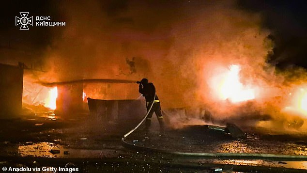 Russia fired a total of 673 missiles and drones at Ukraine today - among the heaviest onslaughts of the war, as Volodymyr Zelensky accused Vladimir Putin of being addicted to killing