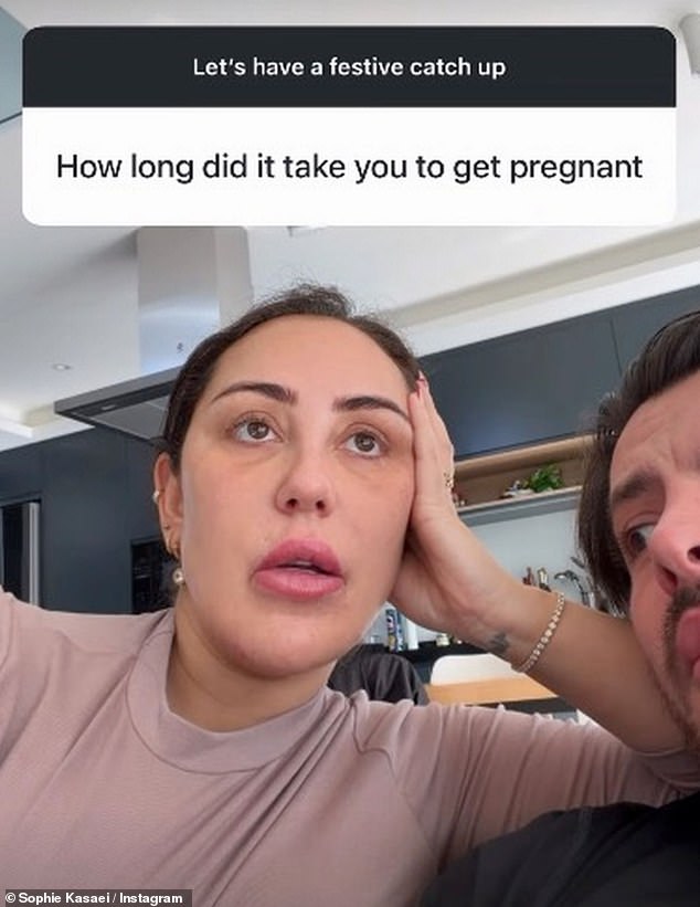 When asked about their gender reveal, she said she was 'very, very excited' before Jordan added: 'It's going to be sooner than you think'