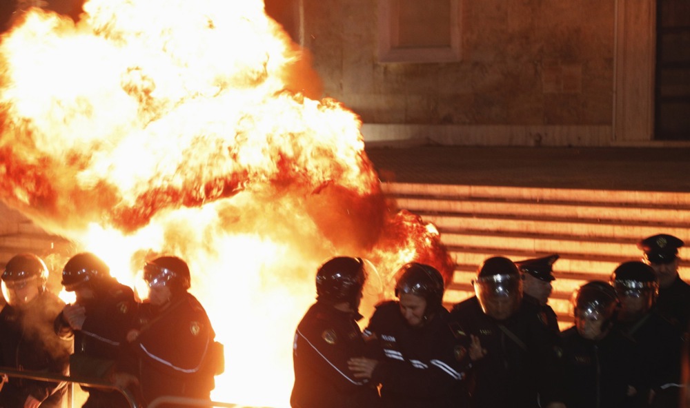 Fierce anti-government protests in Albania after corruption charges Fierce anti-government protests in Albania after corruption charges