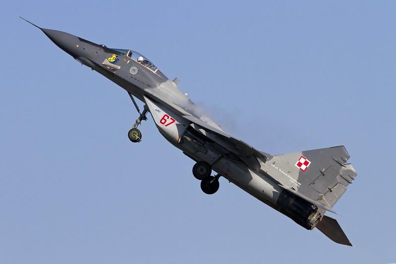 mig-29 in flight