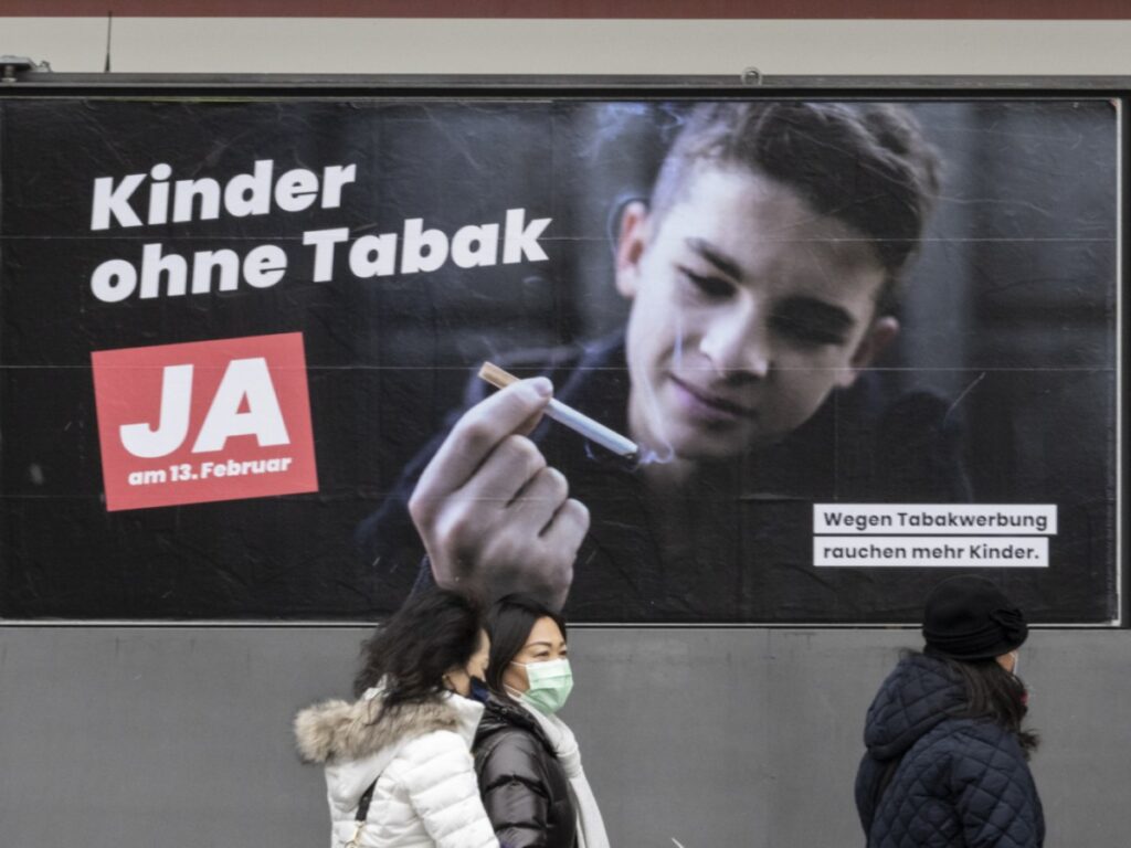 Swiss tobacco ad ban to protect minors to begin in 2027