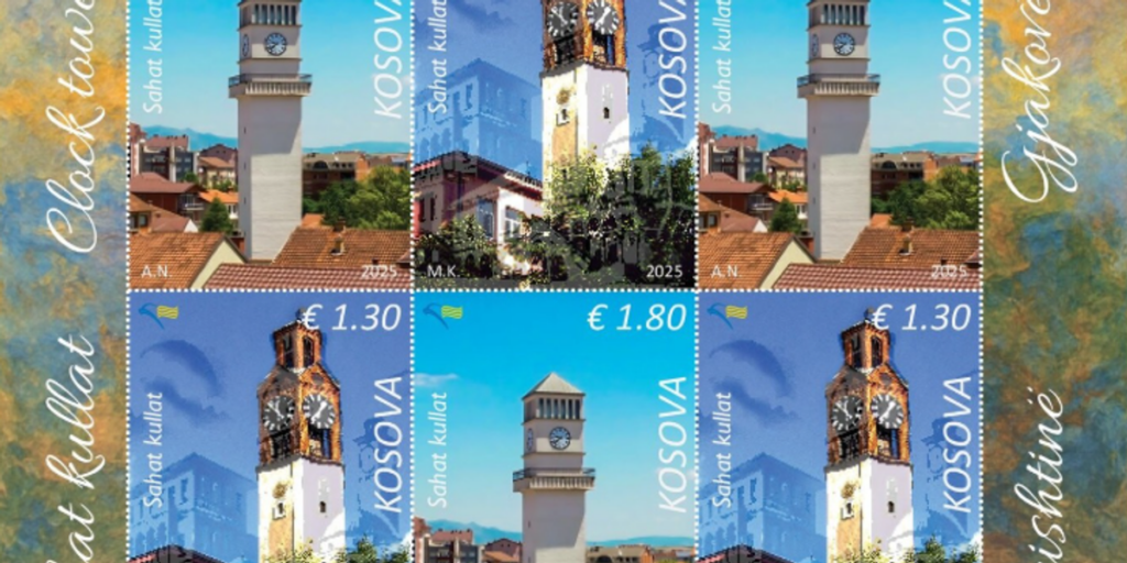 Kosovo Post presents new stamps "Sahat Kullat" - a postal journey into the country's urban history
