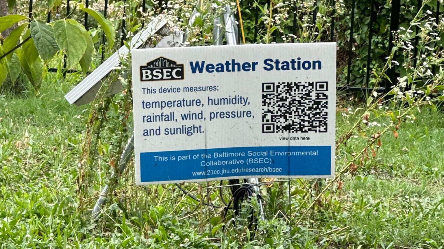 Baltimore residents tracking climate change through new Morgan State weather station project
