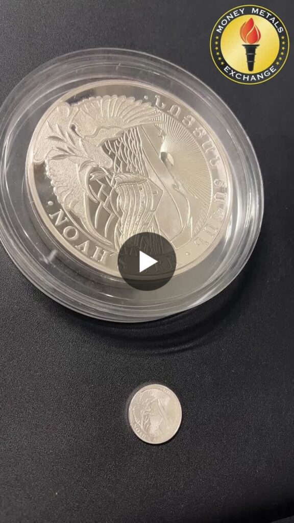 #silvercoin #armenia #silver #preciousmetals #noahsark | Money Metals