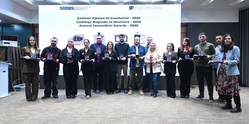 AGK and OSCE Mission in Kosovo recognize the work of journalists with the 2025 Annual Journalism Awards