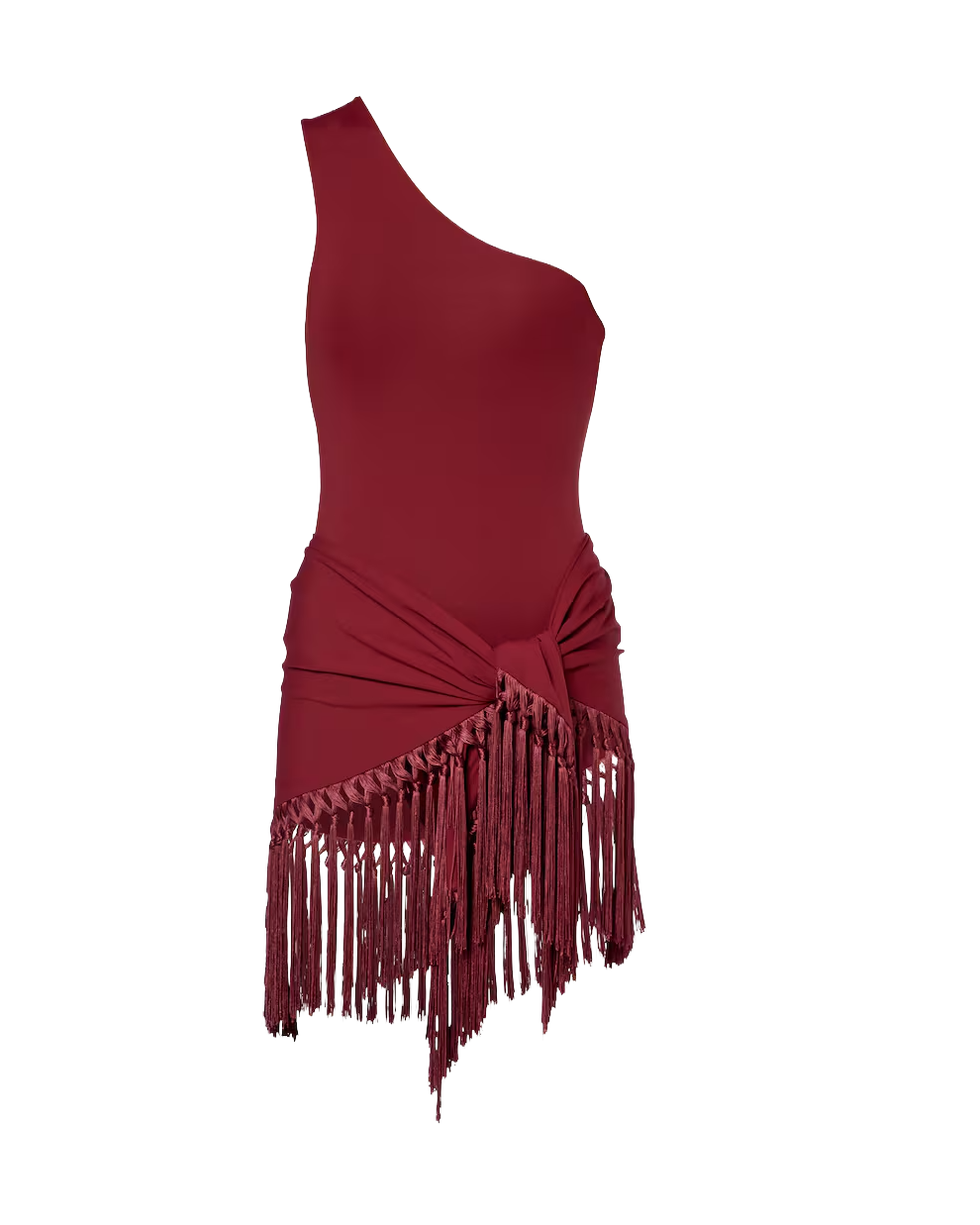One-Shoulder Swimsuit and Cover-Up Set 