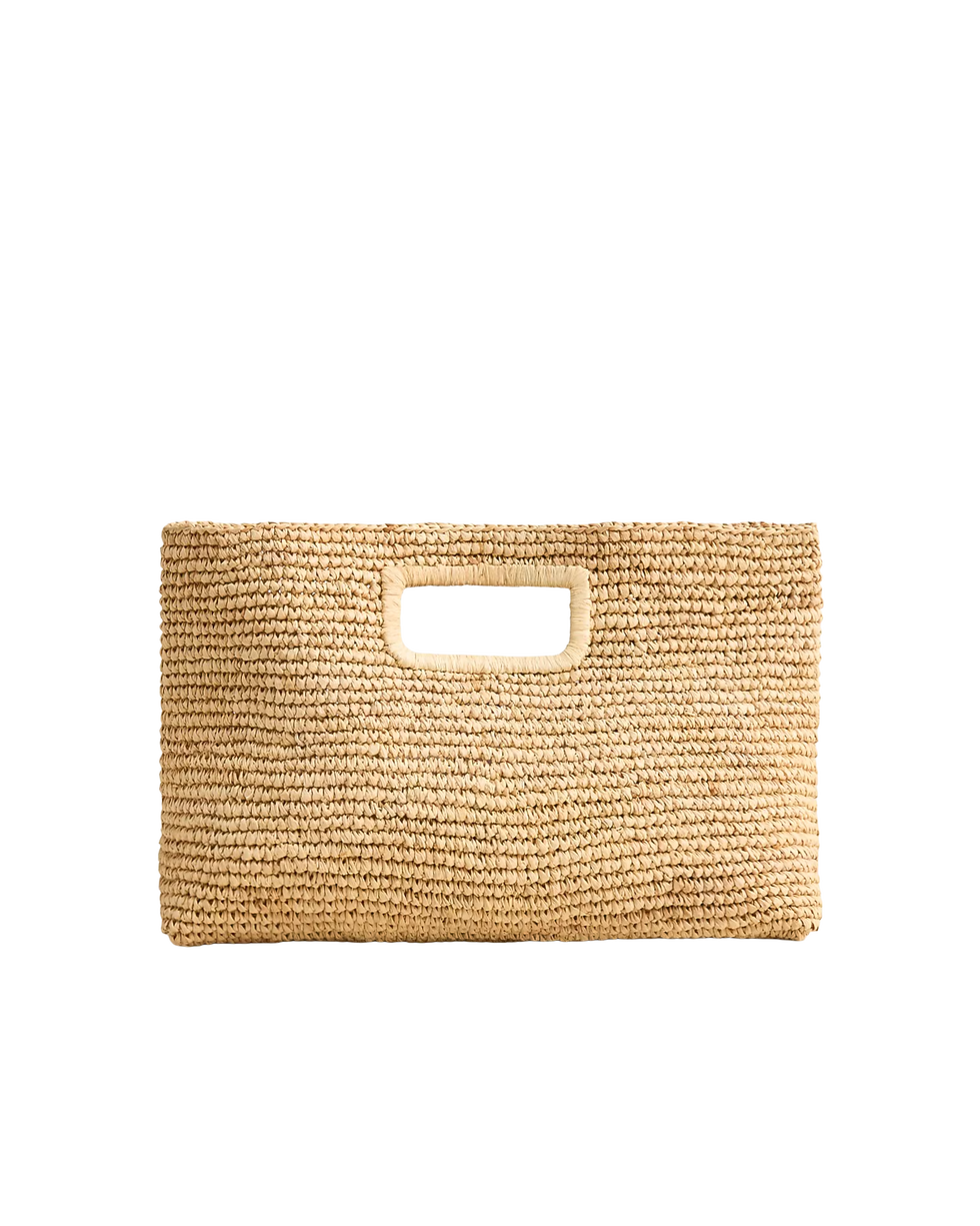 Handknotted Raffia Clutch