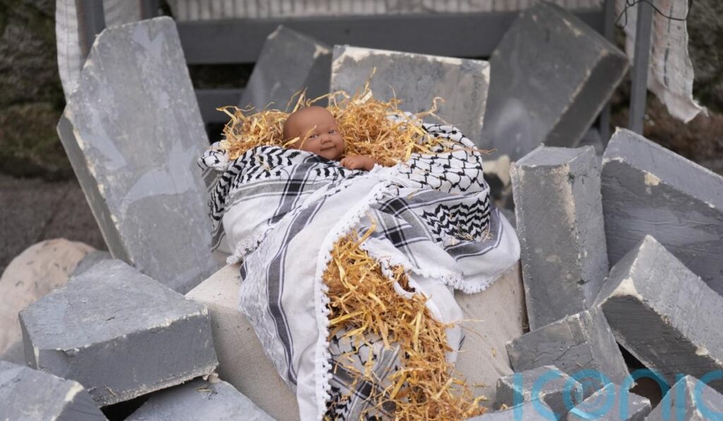 Nativity scene recreated by activists in Dublin ‘in solidarity with Gaza’